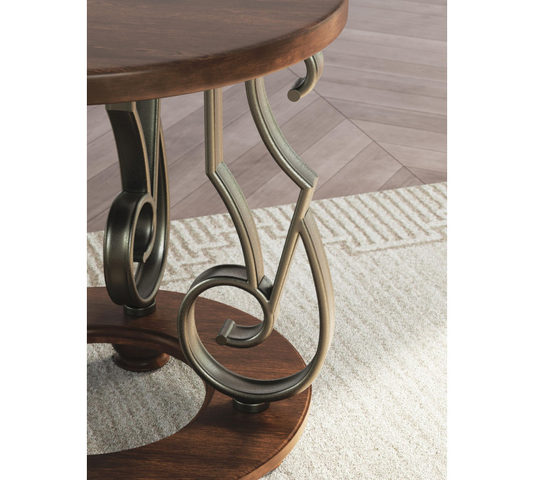 Frallyn End Table - Dark Brown