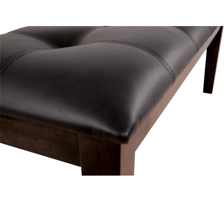 Haddigan Dining Bench - Dark Brown