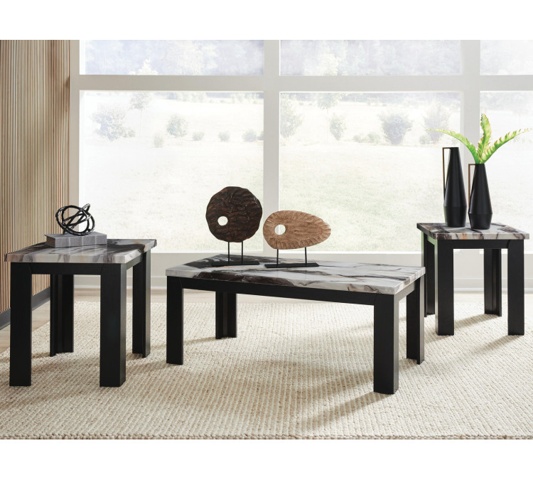 Jazmore Table (Set of 3) - Dark Brown
