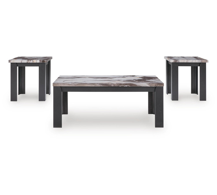 Jazmore Table (Set of 3) - Dark Brown