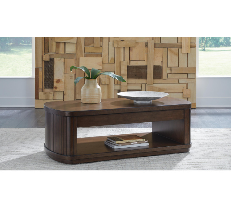 Korestone Lift-Top Coffee Table - Dark Brown