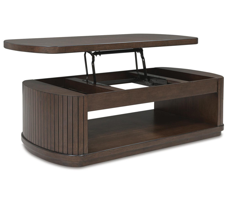 Korestone Lift-Top Coffee Table - Dark Brown