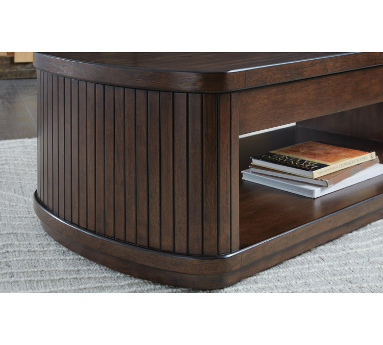 Korestone Lift-Top Coffee Table - Dark Brown