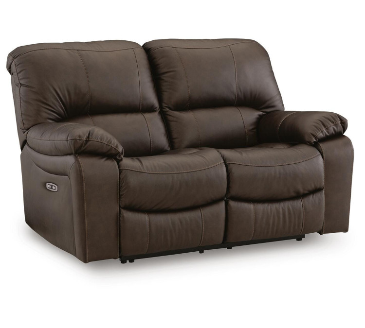 Leesworth Sofa and Loveseat - Dark Brown