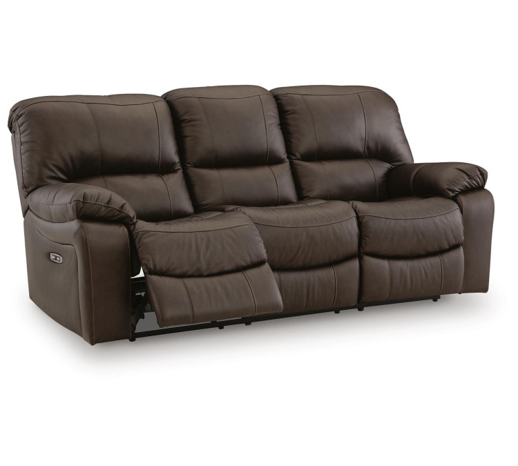 Leesworth Sofa, Loveseat and Recliner - Dark Brown
