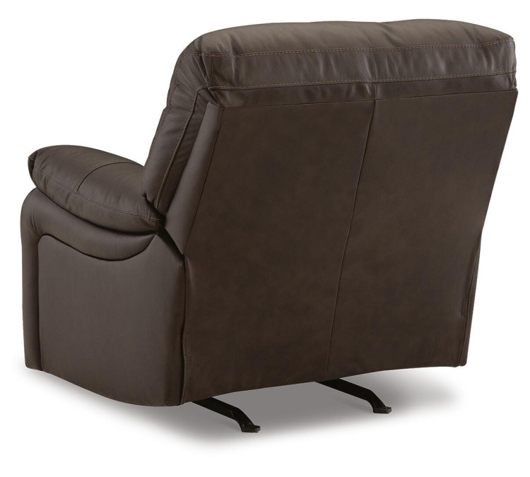 Leesworth Sofa, Loveseat and Recliner - Dark Brown
