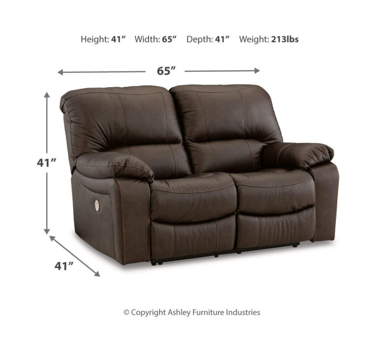 Leesworth Sofa, Loveseat and Recliner - Dark Brown