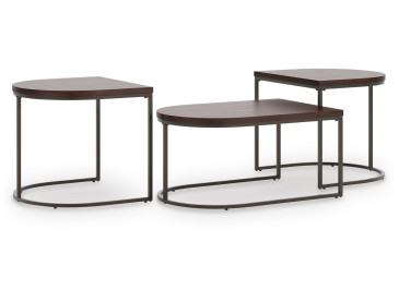 Vanmore Table (Set of 3) - Dark Brown