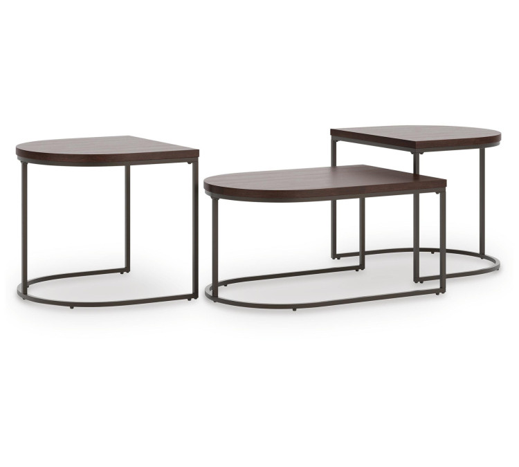 Vanmore Table (Set of 3) - Dark Brown