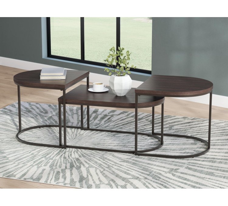 Vanmore Table (Set of 3) - Dark Brown