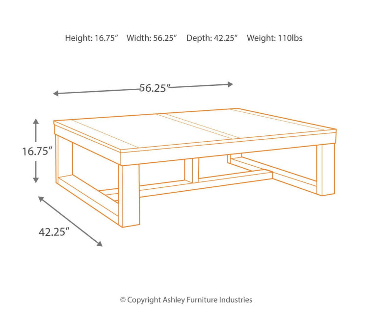 Watson Coffee Table - Dark Brown