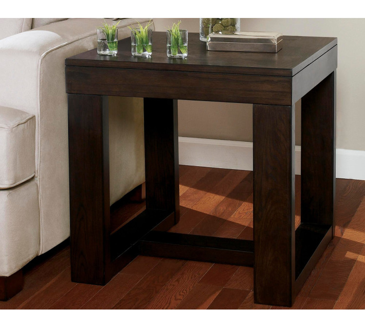 Watson End Table - Dark Brown