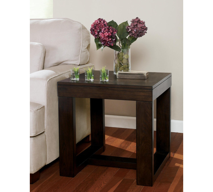 Watson End Table - Dark Brown