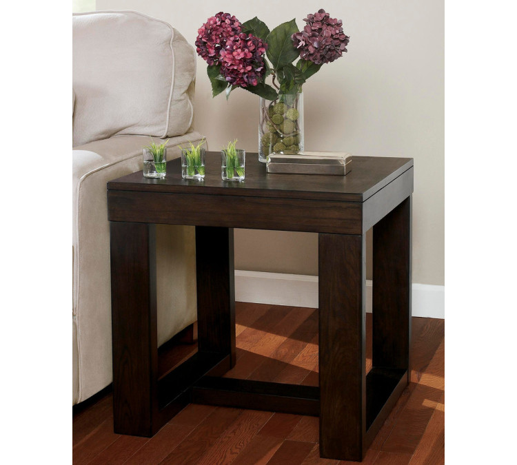 Watson End Table - Dark Brown