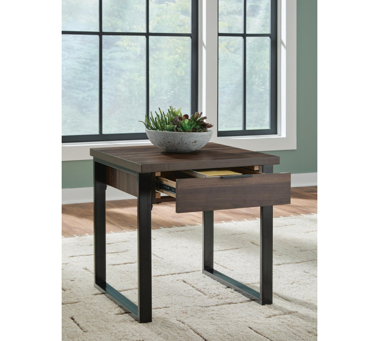 Wickman Falls End Table - Dark Brown