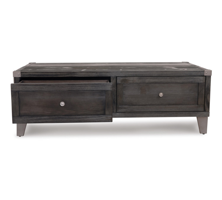 Todoe Coffee Table with Lift Top - Dark Gray