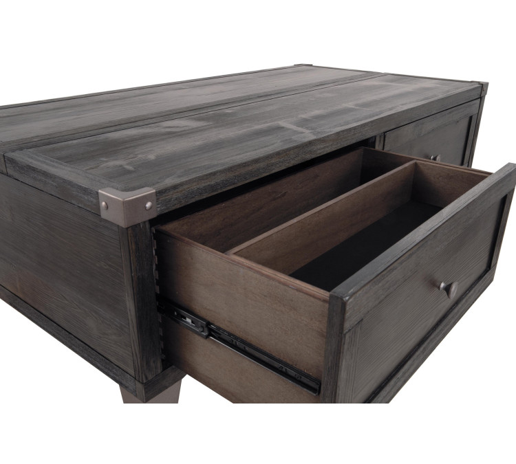 Todoe Coffee Table with Lift Top - Dark Gray