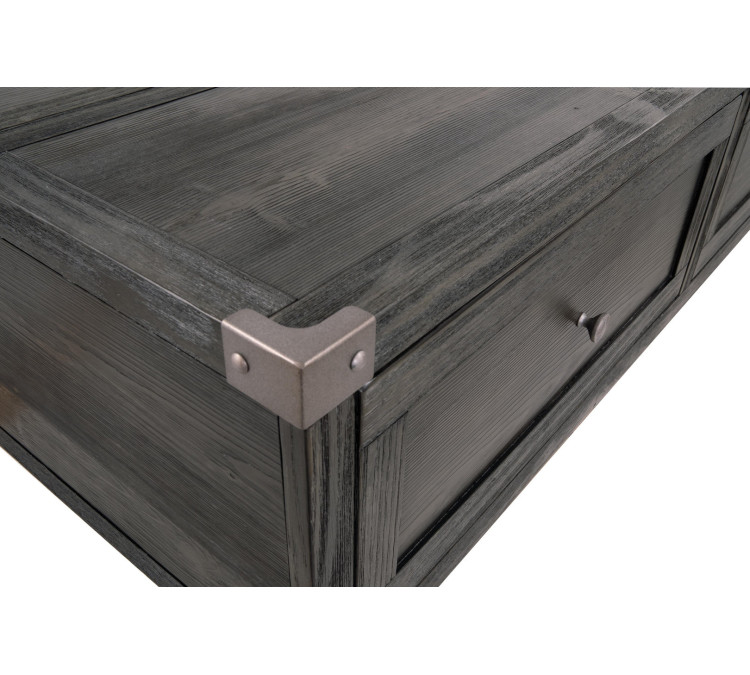 Todoe Coffee Table with Lift Top - Dark Gray