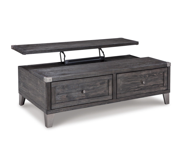 Todoe Coffee Table with Lift Top - Dark Gray