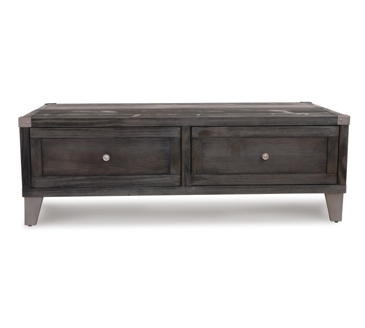 Todoe Coffee Table with Lift Top - Dark Gray