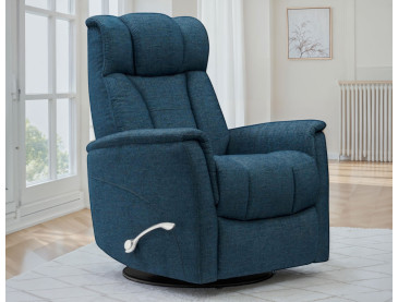 Saxton Manual Swivel Glider Recliner - Dark Teal