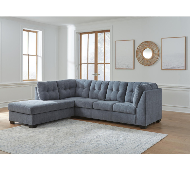 Marleton 2-Piece Sectional with Chaise - Denim