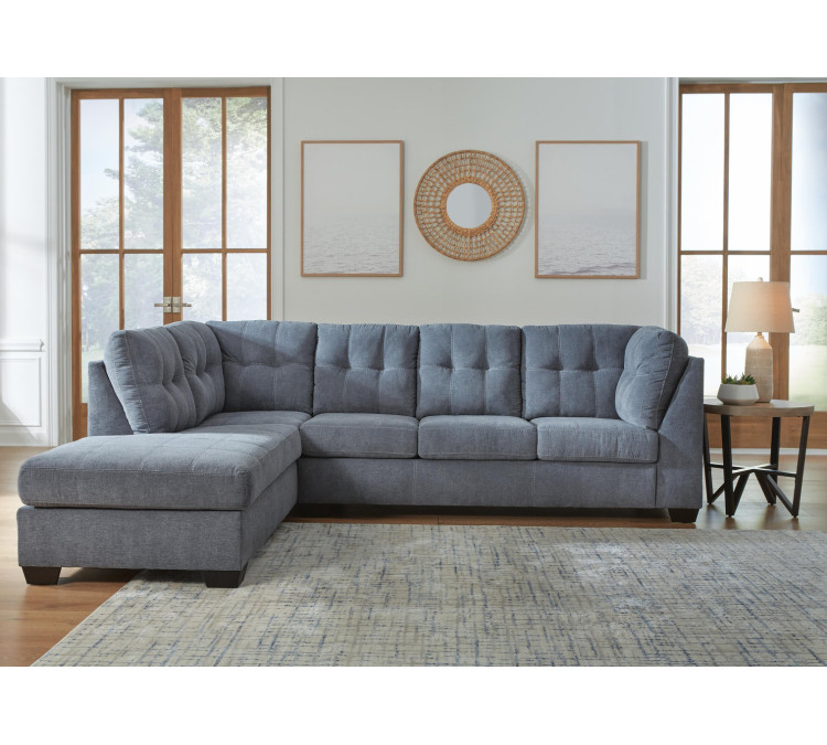 Marleton 2-Piece Sectional with Chaise - Denim