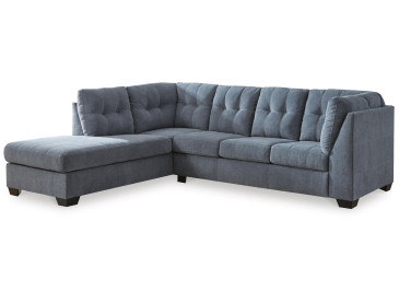 Marleton 2-Piece Sleeper Sectional with Chaise - Denim