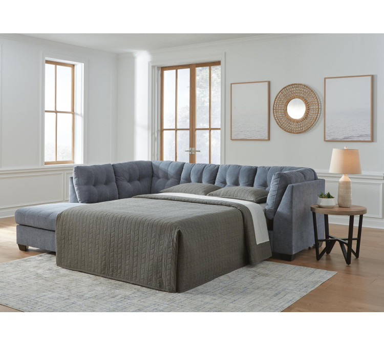 Marleton 2-Piece Sleeper Sectional with Chaise - Denim
