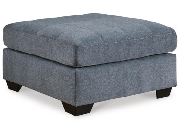 Marleton Oversized Accent Ottoman - Denim