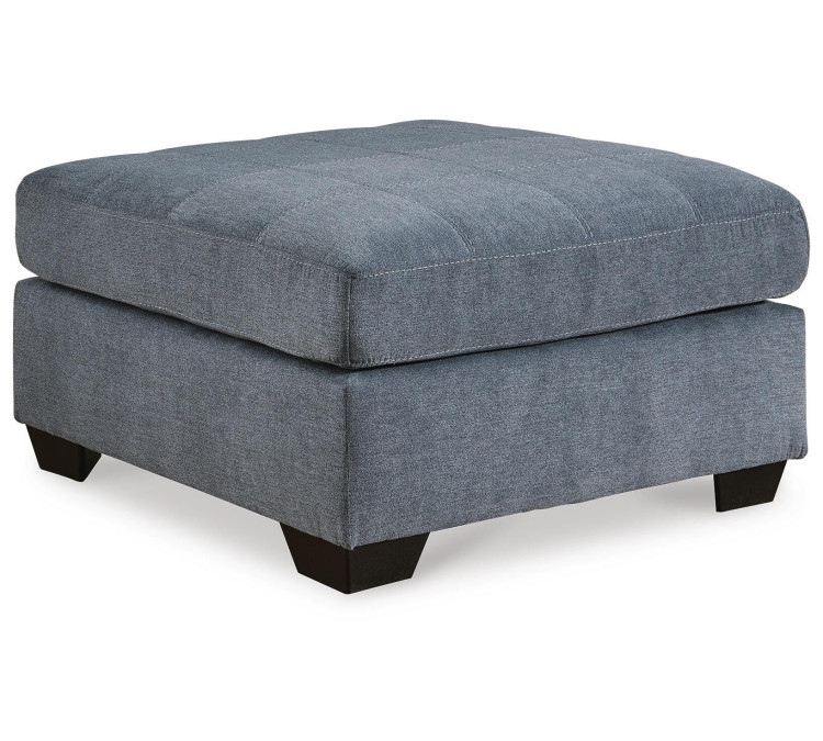 Marleton Oversized Accent Ottoman - Denim