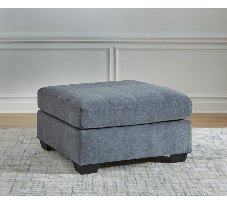 Marleton Oversized Accent Ottoman - Denim