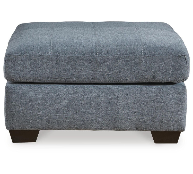 Marleton Oversized Accent Ottoman - Denim