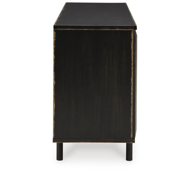 Fair Ridge Accent Cabinet - Distressed Black