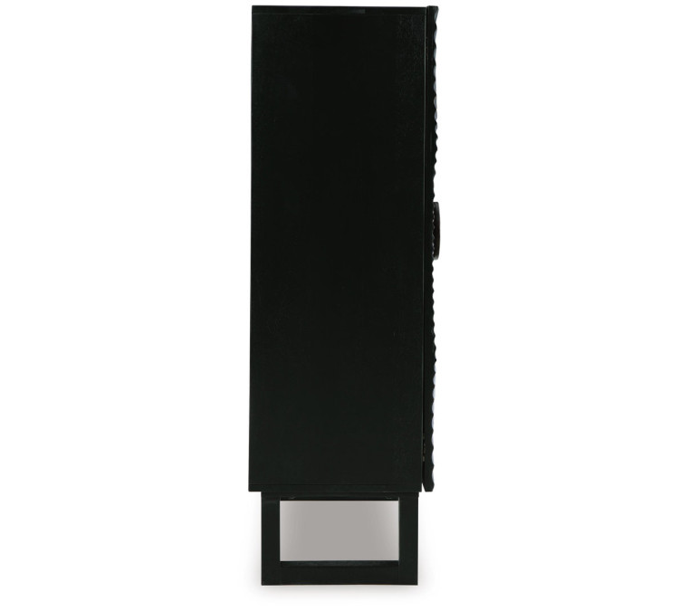 Fosterman Accent Cabinet - Distressed Black