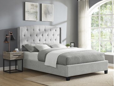 EVA BED FRAME - QUEEN / Dove Gray