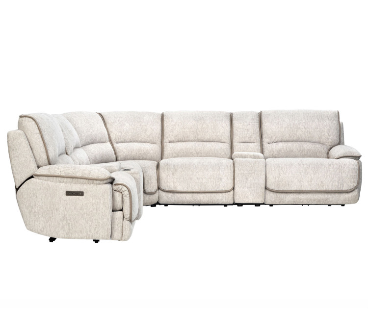 Olsen 6/Piece Sectional, Dual/Power Zero/Gravity Reclining - Dove