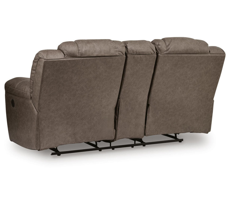 Knoxlee Reclining Loveseat with Console - Driftwood