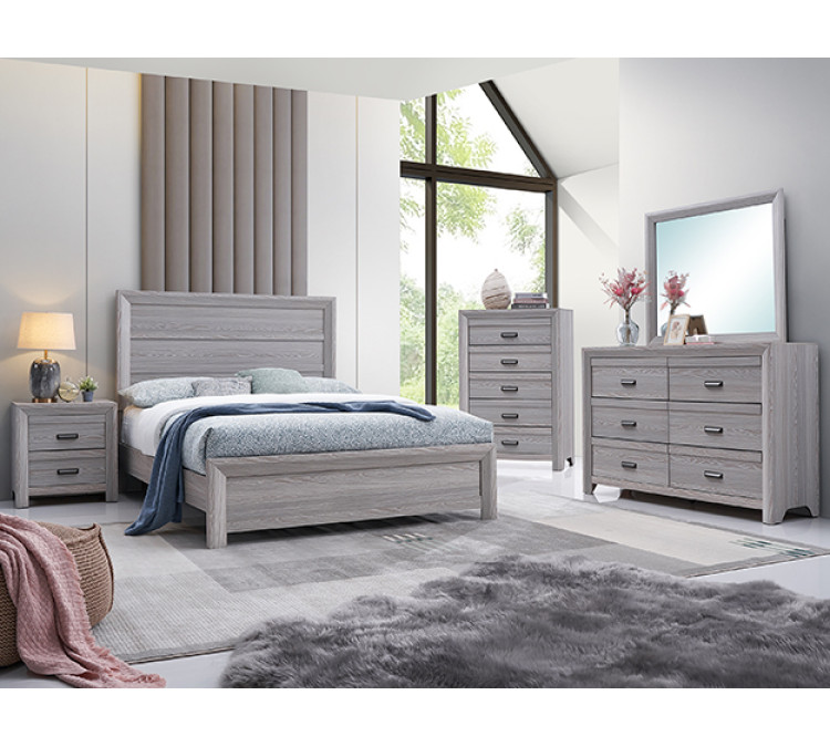 ADELAIDE BEDROOM GROUP - QUEEN / Driftwood
