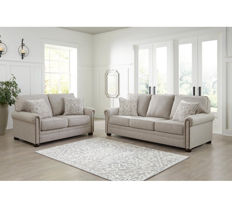 Gaelon Sofa and Loveseat - Dune