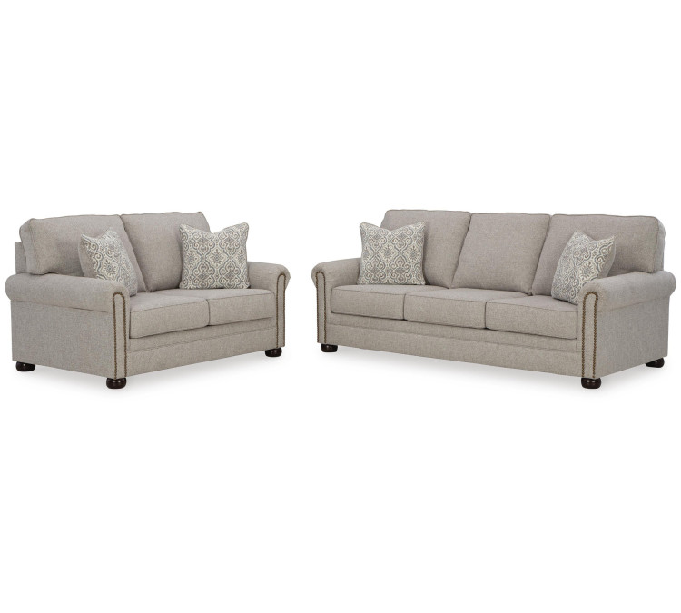 Gaelon Sofa and Loveseat - Dune