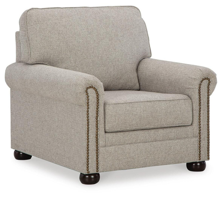 Gaelon Sofa, Loveseat, Chair and Ottoman - Dune