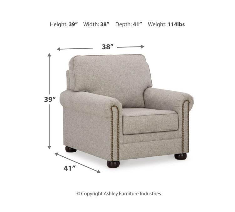 Gaelon Sofa, Loveseat, Chair and Ottoman - Dune