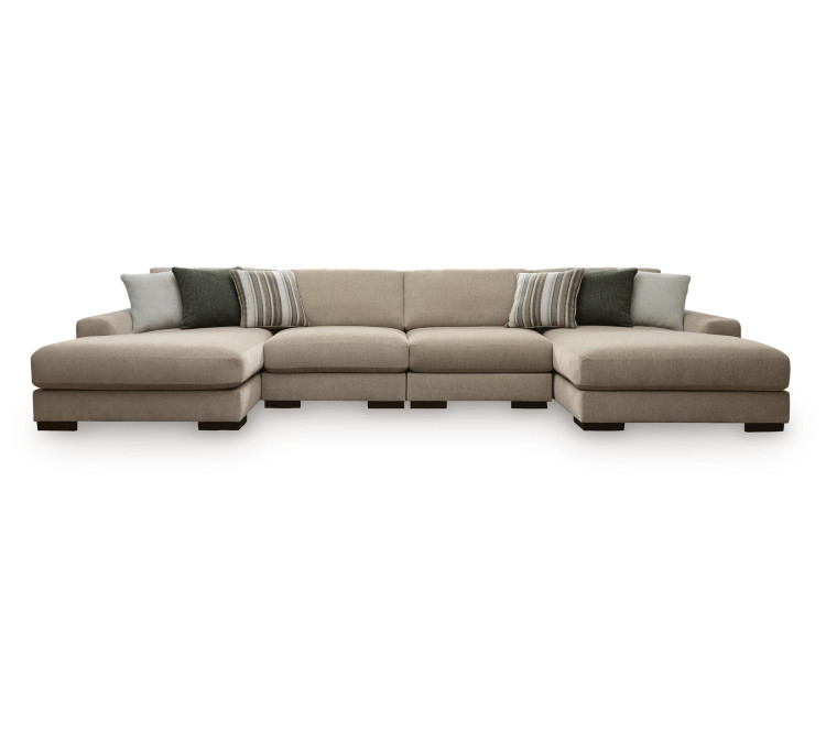 Linenhause 4-Piece Double Chaise Sectional - Dune