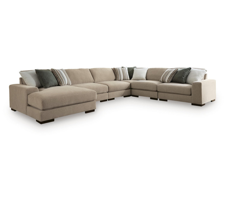 Linenhause 6-Piece Sectional with Chaise - Dune
