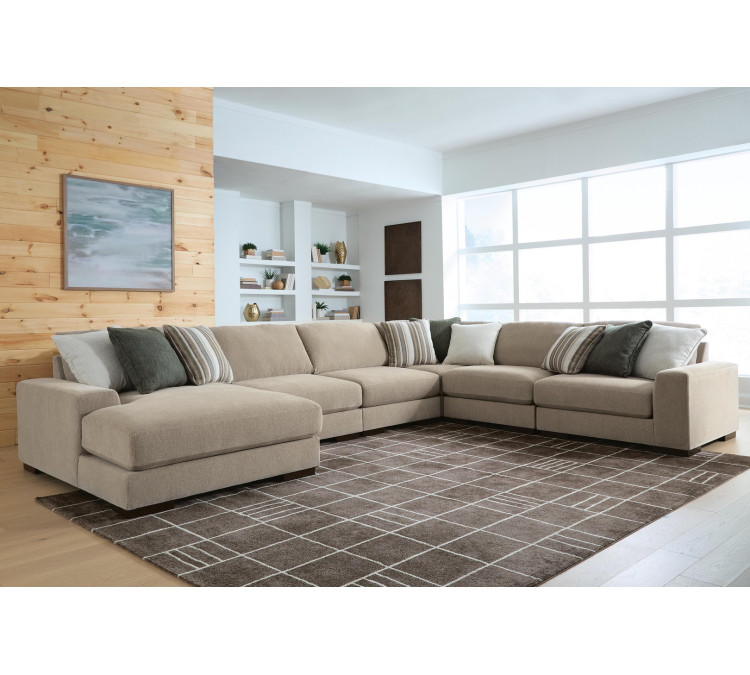 Linenhause 6-Piece Sectional with Chaise - Dune