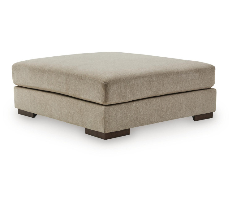 Linenhause Oversized Accent Ottoman - Dune