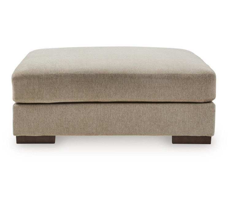 Linenhause Oversized Accent Ottoman - Dune