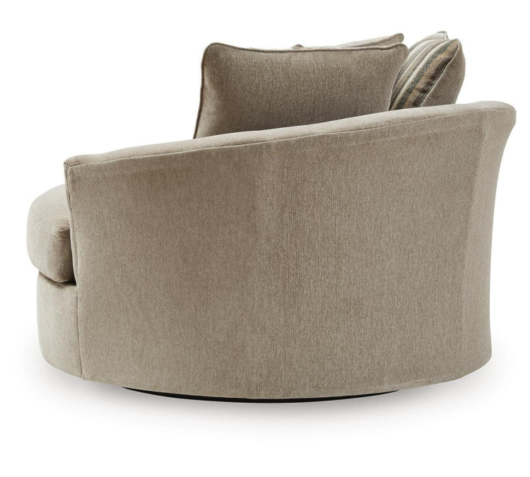 Linenhause Oversized Swivel Accent Chair - Dune