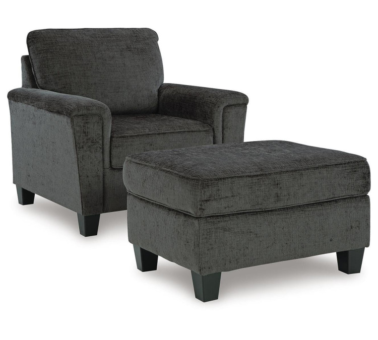 Erinslane Chair and Ottoman - Dusk